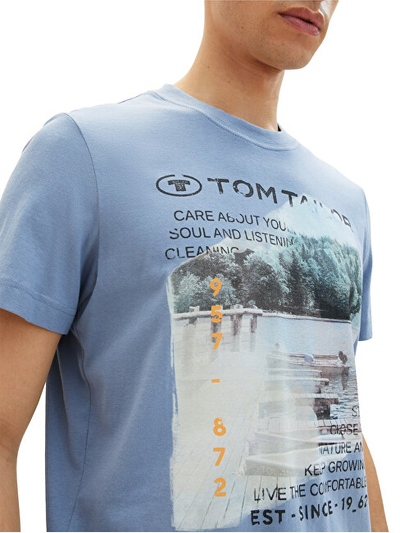 Maicë Tom Tailor Regular Fit, e kaltër