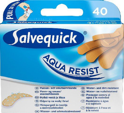 Fashë e papërshkueshme nga uji Salvequick Aqua Resist, 40 copë