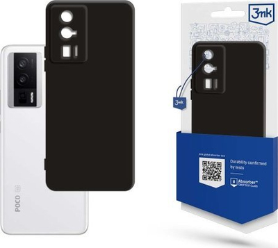 Mbrojtëse telefoni 3mk Matt Case për Poco F5 Pro, TPU, mat, e zezë