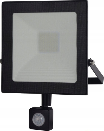 Projektor i jashtëm LED Loyal Lighting, 4250 lm, IP65 me sensor, i zi