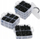 Set kapëse tapicerie makine SilverTools, 620 copë, 45 aksesorë, i zi