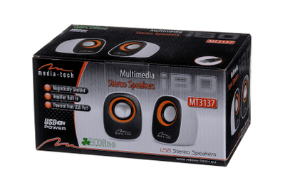 Bokse kompjuteri Media-Tech IBO MT3137W, 2.0, 6W, të zinj