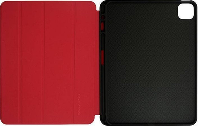 Mbulesë tablet Crong FlexFolio Case iPad Pro 11 iPad Air 10.9, me mbështetje për Apple Pencil, e kuqe