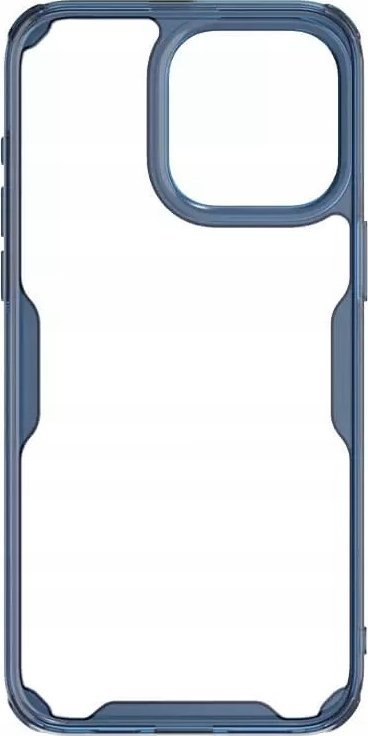 Maskë telefoni Nillkin Nature Pro për iPhone 15 Pro, transparente, me anë blu