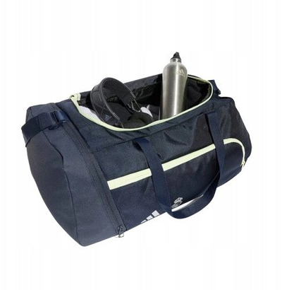 Çantë sporti adidas Real Madrid Duffle Bag JX0017, për palestër edhe udhëtime, blu e errët