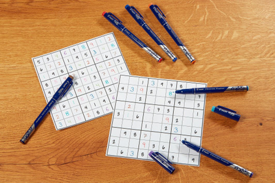 Set stilolapsa fineliner Pilot Frixion, majë 1.3 mm, 8 ngjyra