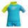 Сет за капење за момчиња Speedo Learn to Swim, блуза со кратки ракави, UPF40+, сино и жолто