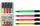 Set markerësh Titanum Triangular Highlighters 214966, 4 ngjyra, në kuti plastike