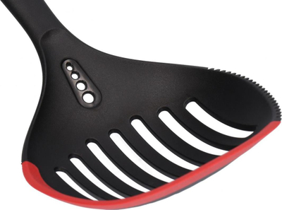 Lugë për supë Zwieger Obsidian, silikon, e zezë