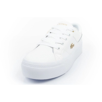 Женски патики Lacoste Ziane Platform W 05216, природна кожа, ѓон Ortholite, бели