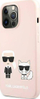 Kapak telefoni Karl Lagerfeld KLHMP13LSSKCI për iPhone 13 / 13 Pro 6.1", silikon, MagSafe, rozë e çelët
