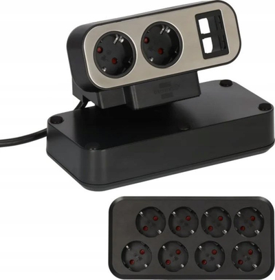 Zgjatues elektrik Brennenstuhl 1153580100, 10 dalje, kabllo 2 m, blu