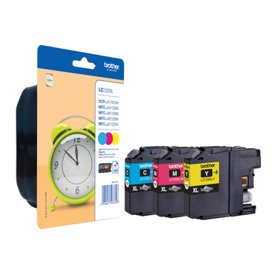 Set bojrash për printer Brother LC-125XLRBWBP, 1200 faqe, A4, shumëngjyrësh