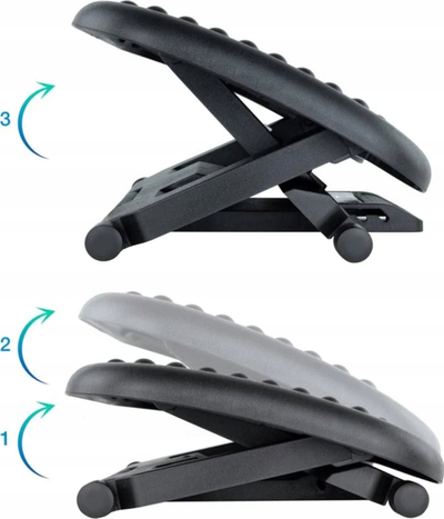 Mbajtëse ergonomike për këmbë BLOW 44-741, e rregullueshme, antirrëshqitëse, gri