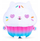 Kukull plushe Universal White Marshmallow, 25 cm, e bardhë