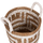 Set korbë dekorative 2-pjesësh Φ36x32-40Hcm (HM7846.01), bardhë