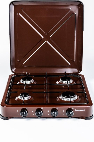 Pllakë me gaz Ravanson K-04BR, 4 pllaka, 495x540x105mm, kafe
