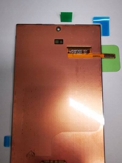 Ekran origjinal Samsung OLED 6.8", WQHD+, për telefon, i zi