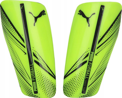 Mbrojtëse këmbe futbolli Puma Attacanto Sleeve 030887 04, me mëngë elastike, jeshile neon me të zezë
