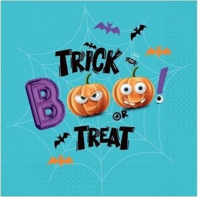 Serveta letre Godan Halloween, 33 x 33cm, 20 copë, shumëngjyrëshe