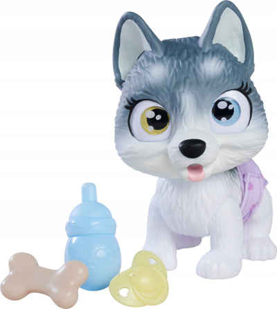 Lodër interaktive Simba Pamper Petz Husky, funksion pirje dhe lagie, pelena me ndryshim ngjyre, shumëngjyrëshe