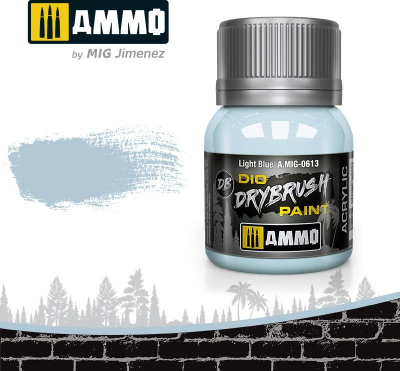 Bojë akrilike Mig Ammo 0613 Dio Drybrush, 40 ml, blu e çelët
