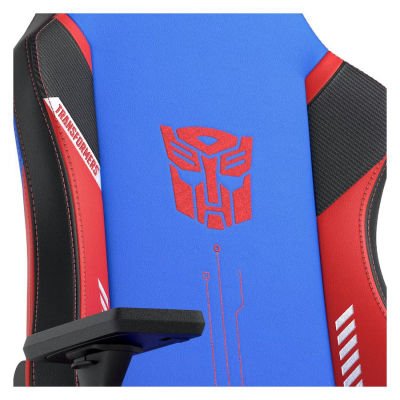 Гејминг столица Nitro Concepts X1000 Optimus Prime, потпирач 125°, 3D потпирачи за раце, сина црвена црна
