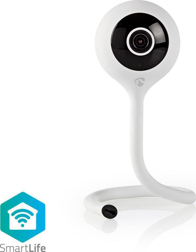 Kamerë IP Nedis Smart WiFi, Full HD 1080p, me sensor klime, e bardhë