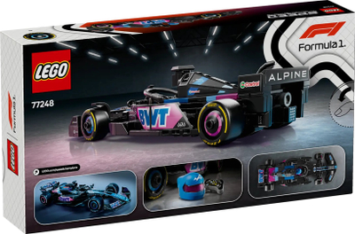 Lodër LEGO Racing Car BWT Alpine F1 Team A524, set 77248, shumëngjyrëshe