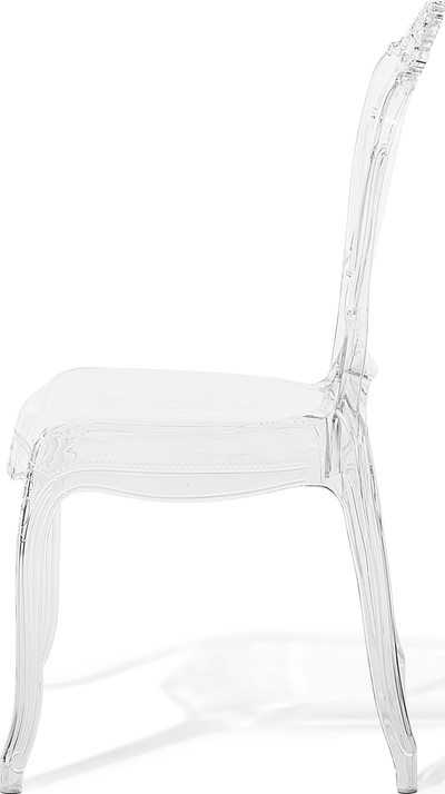 Set karrigesh ngrënieje Beliani Vermont, 2 copë, polikarbonat, transparente