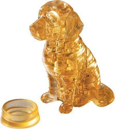 Puzzle 3D HCM Kinzel Golden Retriever, 41 copa, plastikë transparente, ngjyrë flori