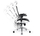 Karrige zyre Diablo Chairs V-Basic, ergonomike, e bardhë e zezë