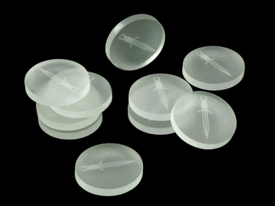 Set tokena akrilikë Crafters, 10 copë