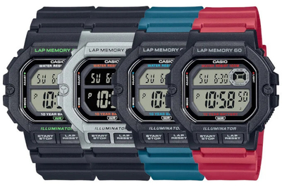 Orë për meshkuj Casio, e kuqe