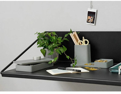 Organizues tavoline Zone Pebble Grey 25664, çimento, me 2 ndarje, gri