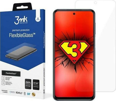 Mbrojtës ekrani 3MK FlexibleGlass për Xiaomi Redmi Note 10S, xham hibrid shumë i hollë, transparencë e lartë
