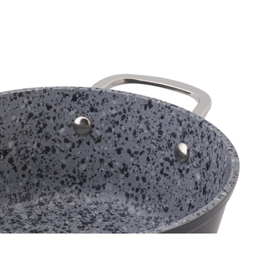 Set tenxhere Lamart LT1283, 5 pjesë, Granit, e zezë/gri