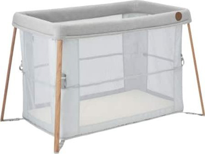 Krevat portativ për bebe Maxi Cosi Iris Essential, palosës, me rrjetë, gri