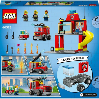 Set LEGO® City 60375 Fire Station and Fire Truck, 153 pjesë