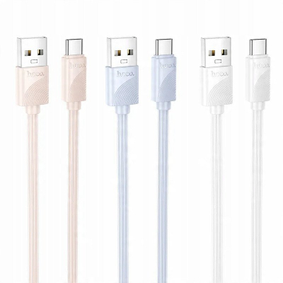 Kabllo USB HOCO X114, Type C, 1m, 3A, e bardhë