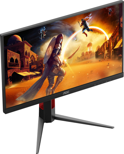 Monitor gaming AOC G4 24G4HA, 23.8", Full HD, i zi me të kuqe