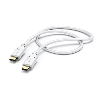 Kabllo karikimi Hama, USB-C - USB-C, 1.5 m, e bardhë