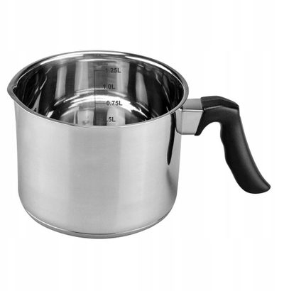 Tigan qumështi Steel, 1.5L, inox, për induksion