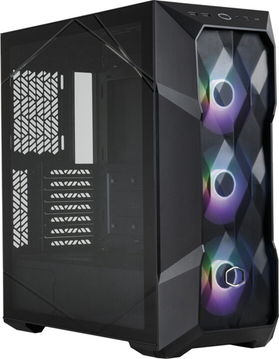 Kasë kompjuteri Cooler Master MasterBox TD500 MESH V2, anësore transparente, e zezë