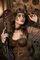 Sticker dekorativ fytyre Herma Face Art Steampunk Amelia, folie shumëngjyrëshe, 1 set