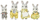 Set lodrash Sylvanian Families Cottontail Rabbit Family, 4 figurina, për kalamaj 3+