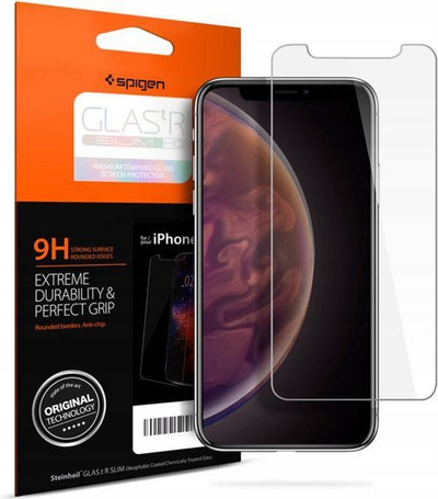 Xham mbrojtës Spigen Apple Slim HD, për iPhone XR