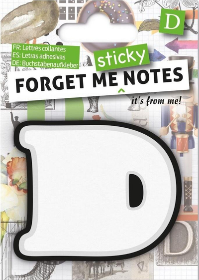 Letra ngjitëse për shënim If Forget me D