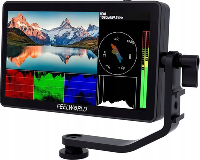 Видео монитор Feelworld F6 PLUS V2, 6\", IPS Full HD, HDMI 4K, црн