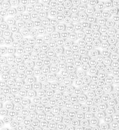 Përlat dekorative Dalprint, 6mm, 40g, të bardha